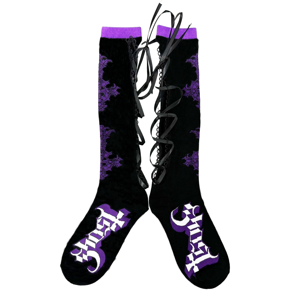 Grucifix Lace Up Socks