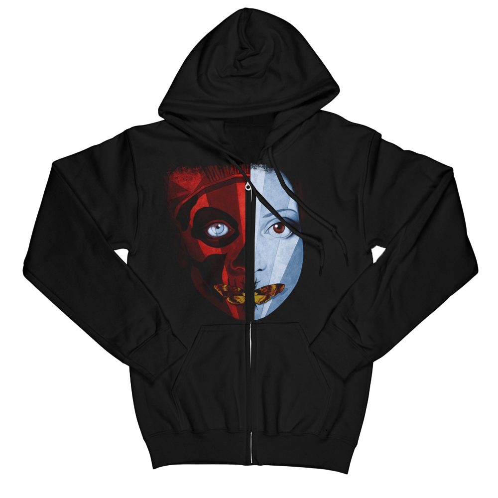 Split Face Zip Hoodie