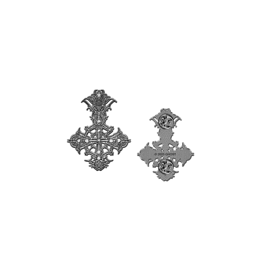Papa V Grucifix Chrome Pin