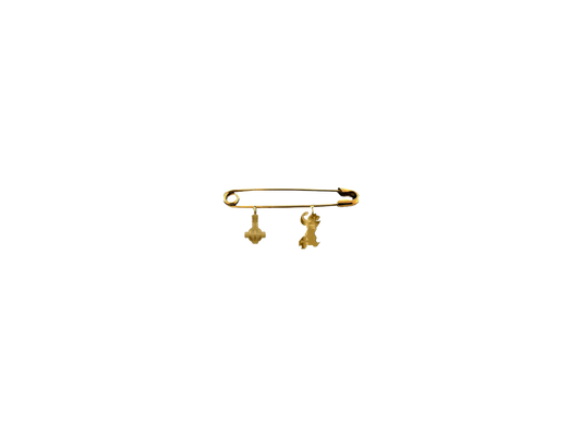 Gold Grucifix Pin