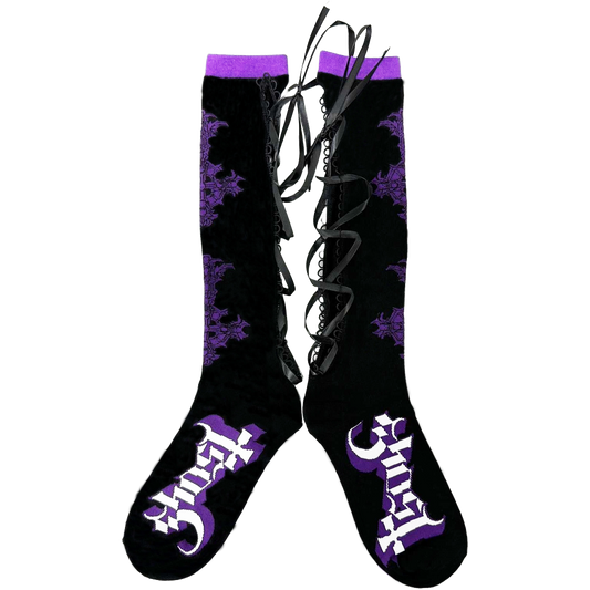 Grucifix Lace Up Socks