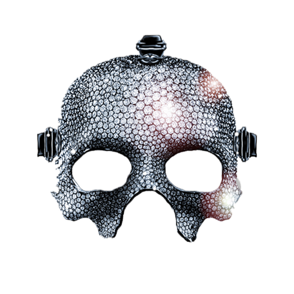 Papa V Rhinestone Mask – Ghost